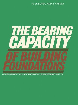 cover image of The Bearing Capacity of Building Foundations
